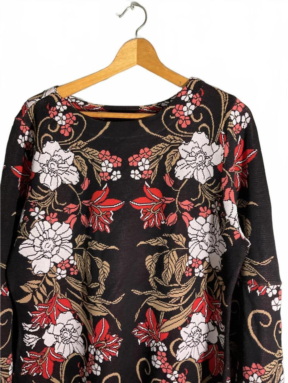 Boston Proper Bell Sleeve Beautiful Floral Sweater Dress XL - Picture 4 of 10